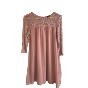 Pink Lily dress 3/4 sleeve dress blush women’s size small